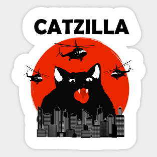 Catzilla Sticker